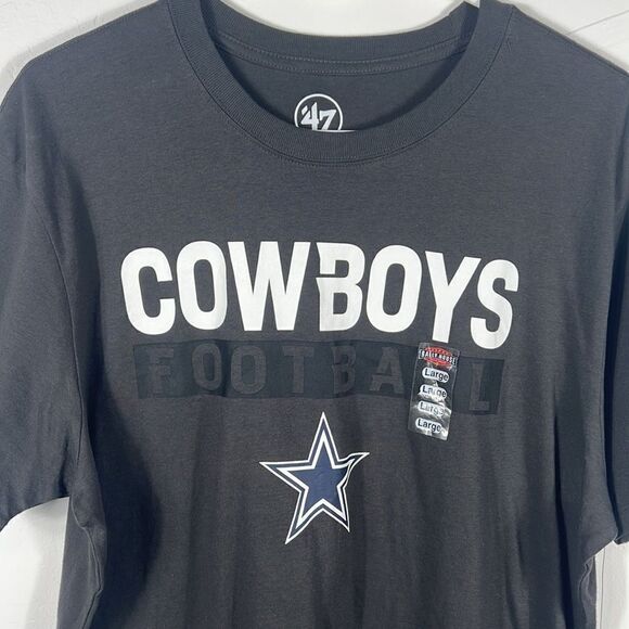 🔥🏈 “NWT” DALLAS COWBOYS FOOTBALL ‘47 Brand -Charcoal - Mens Large - NEW - Picture 2 of 7